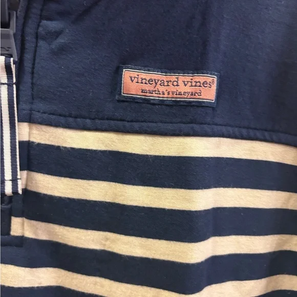 Vineyard Vines Blue Quarter-Zip Pullover - Picture 4 of 5